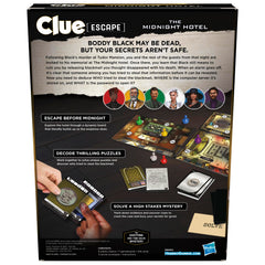 Hasbro Clue Escape Midnight Hotel 3D board unfolds gradually for immersive mystery