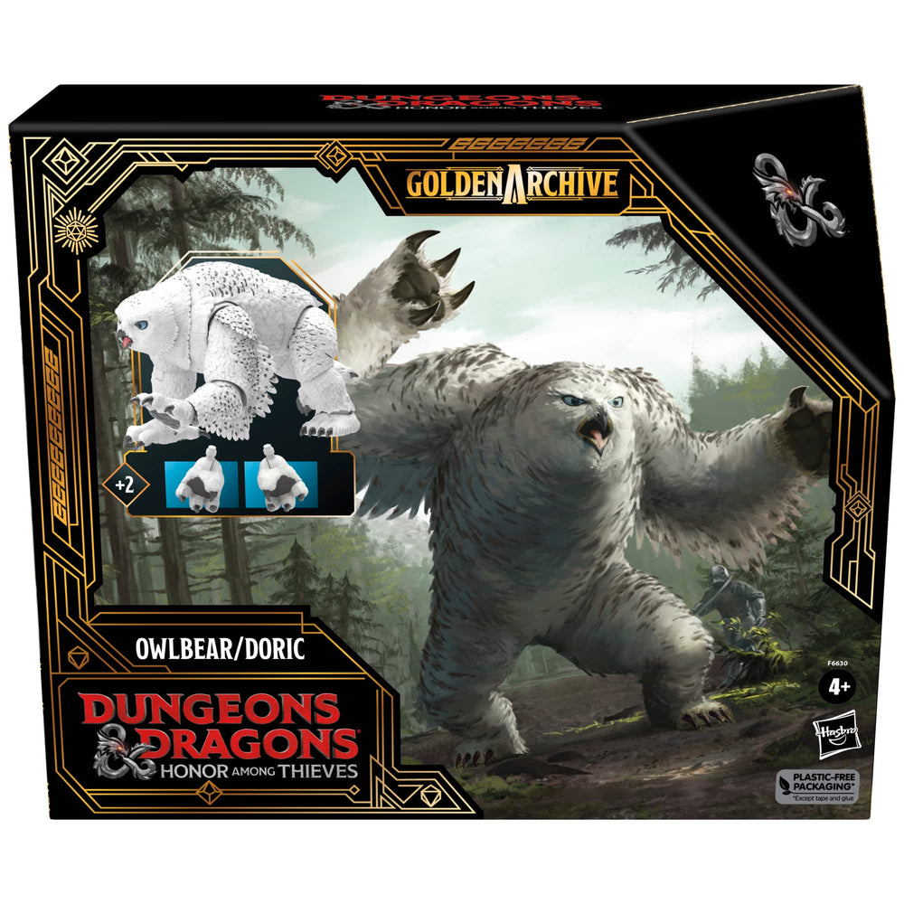 Hasbro D&D Golden Archive Owlbear Doric with two extra paws enables versatile posing options
