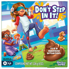 Hasbro Gaming Don't Step in It! Animal Tracks spinner in action for cross-the-mat fun