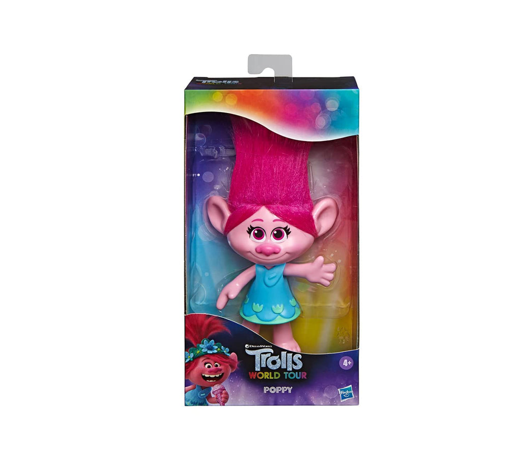Hasbro DreamWorks Trolls Poppy doll front view for imaginative play
