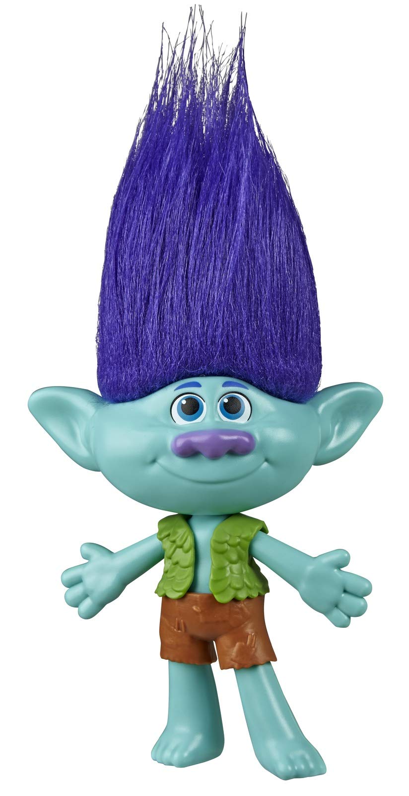 Hasbro DreamWorks Trolls World Tour Branch doll for collectible display and imaginative play.