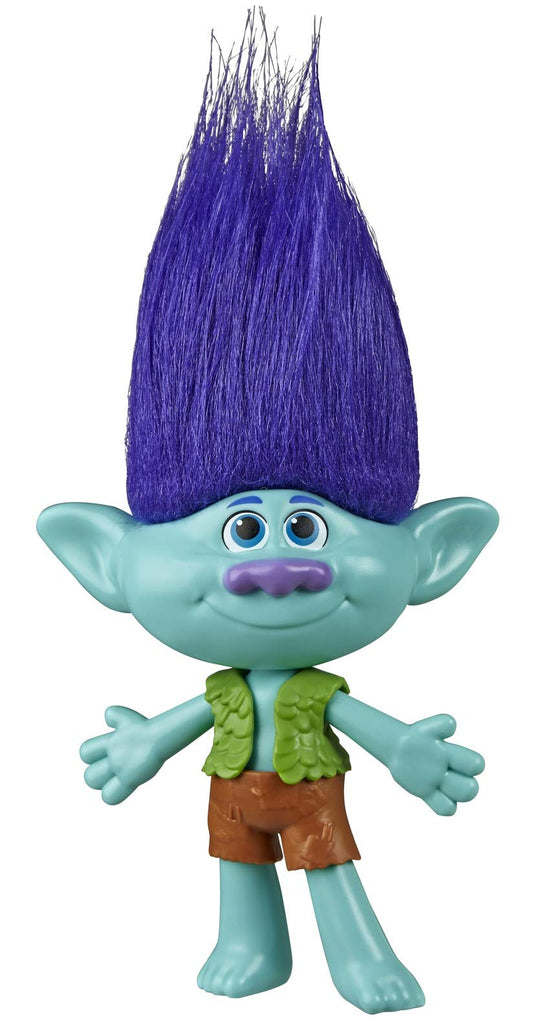 Hasbro DreamWorks Trolls World Tour Branch doll for collectible display and imaginative play.