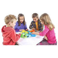 Hasbro Elefun and Friends Hungry Hippos easy cleanup storage for tidy play