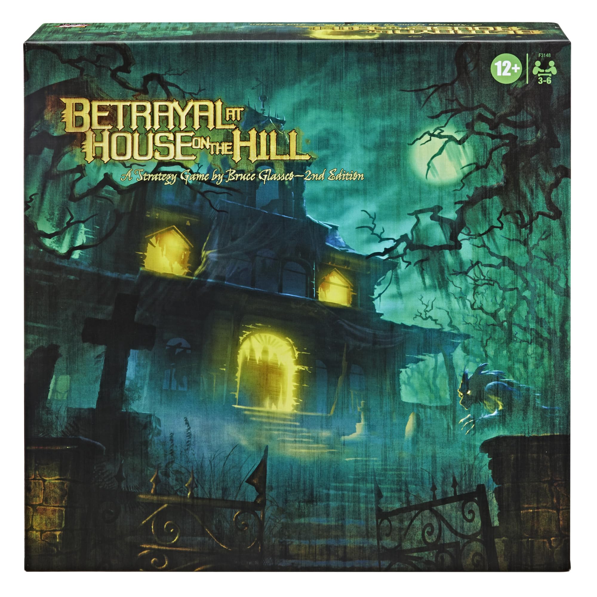Hasbro Gaming Betrayal at House on the Hill Second Edition game board for tense cooperative play.
