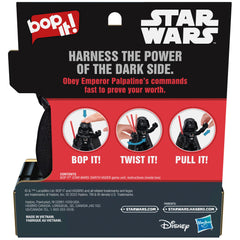 Close-up of Darth Vader’s head on the Bop It! device for quick actions.