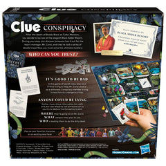 Hasbro Clue Conspiracy character tokens add strategic roles to your mystery night.