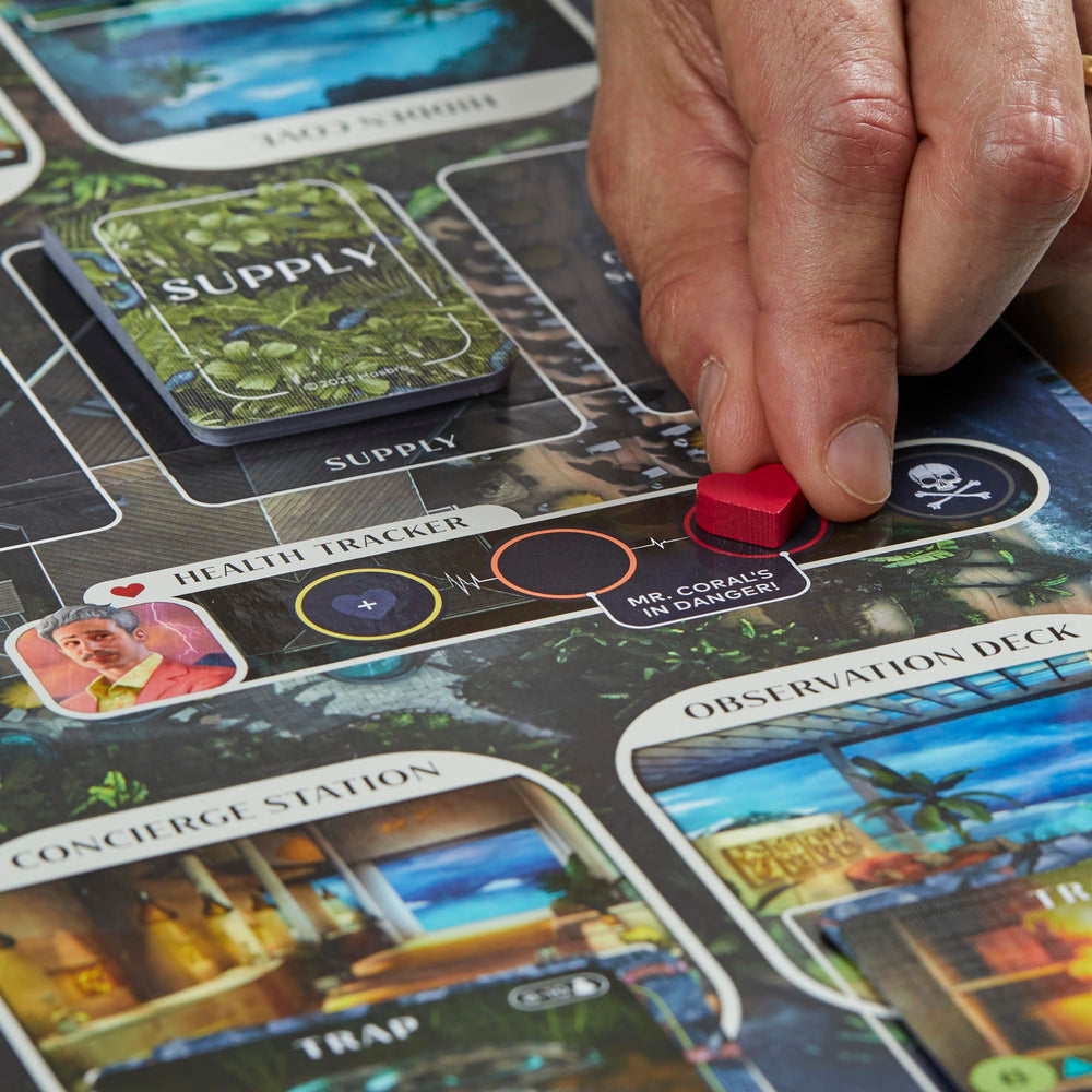 Hasbro Clue Conspiracy rule book guides players through secret roles and traps.