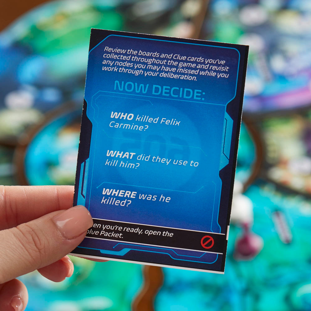 Hasbro Gaming Clue Escape World’s Fair secret tool helps collect evidence during play.