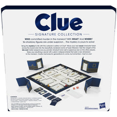 Hasbro Gaming Clue Signature Collection custom-notepad-shields invite discreet note-taking during mystery solving.