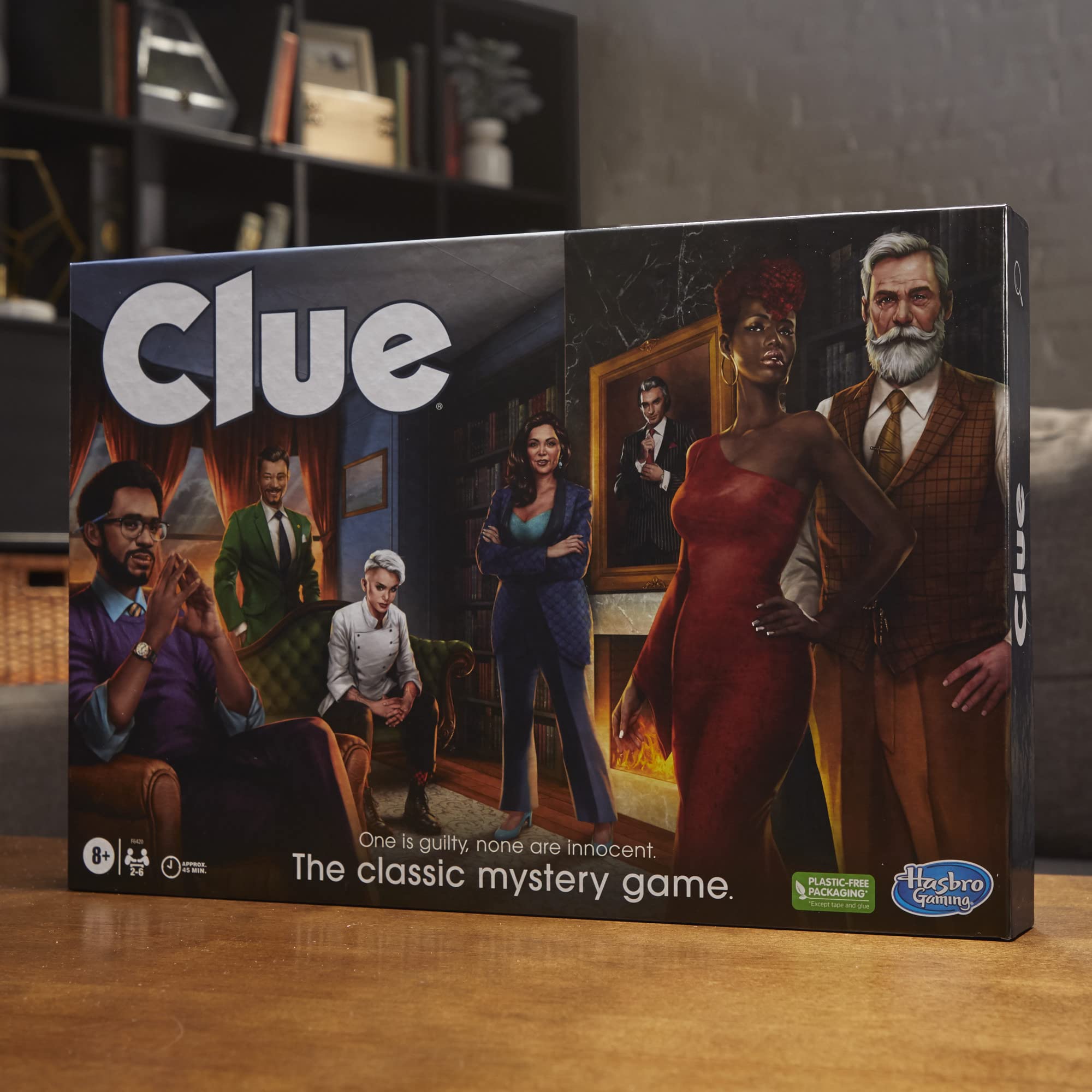 Hasbro Gaming Clue suspects figures spark imaginative deduction.