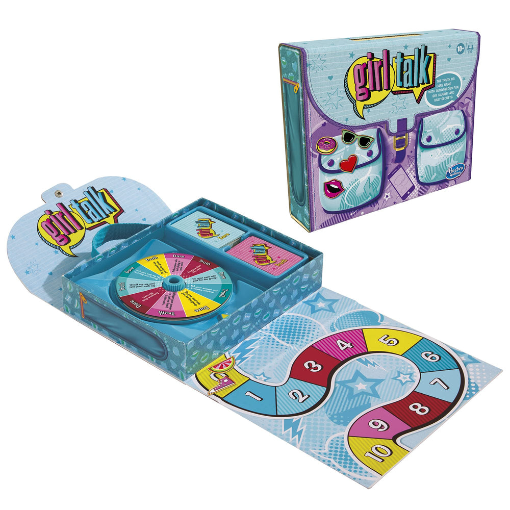 Hasbro Gaming Girl Talk 200 cards reveal playful prompts for conversations