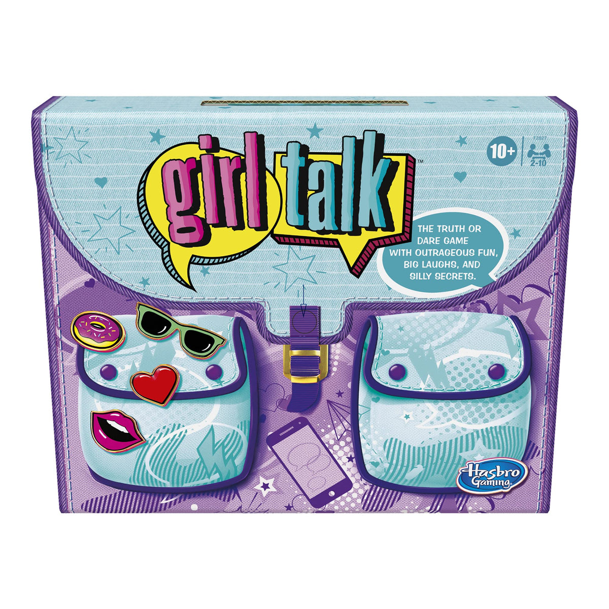 Hasbro Gaming Girl Talk spinner centerpiece guiding truth or dare turns