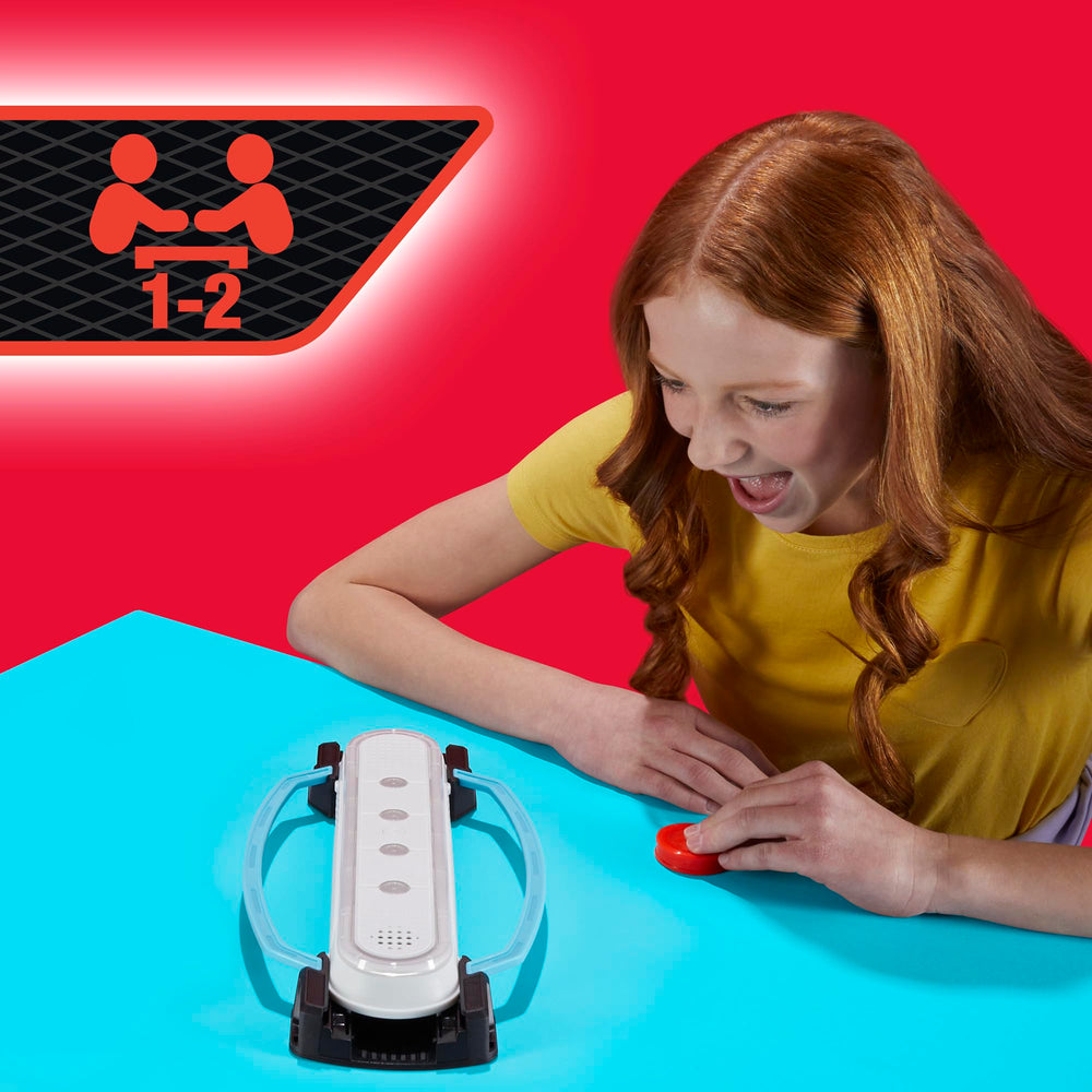 Hasbro Gaming Hypershot face-off mode emphasizes strategic duels in a compact form.