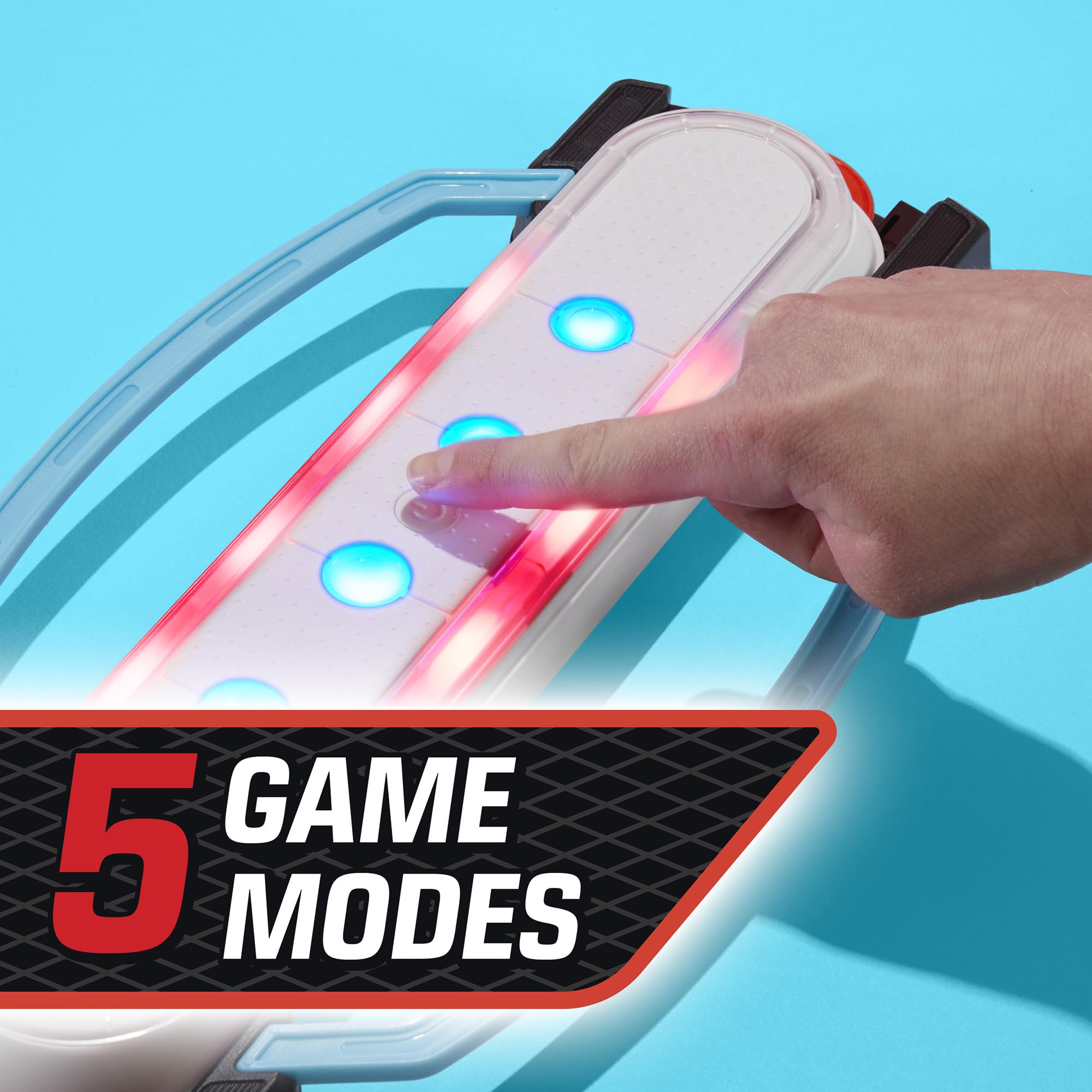 Hasbro Gaming Hypershot slap shot mode captures rapid puck exchanges in rounds.