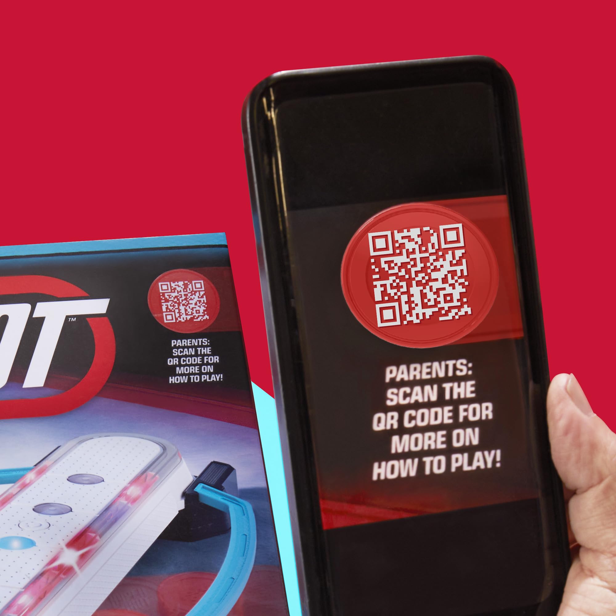 Hasbro Gaming Hypershot trainer mode offers solo practice to improve control.