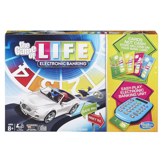 Hasbro Gaming The Game of Life board with electronic banking unit for smooth play during family game night