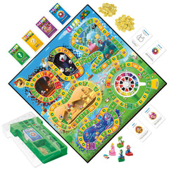 Mario figurine takes the lead during play in The Game of Life: Super Mario Edition.
