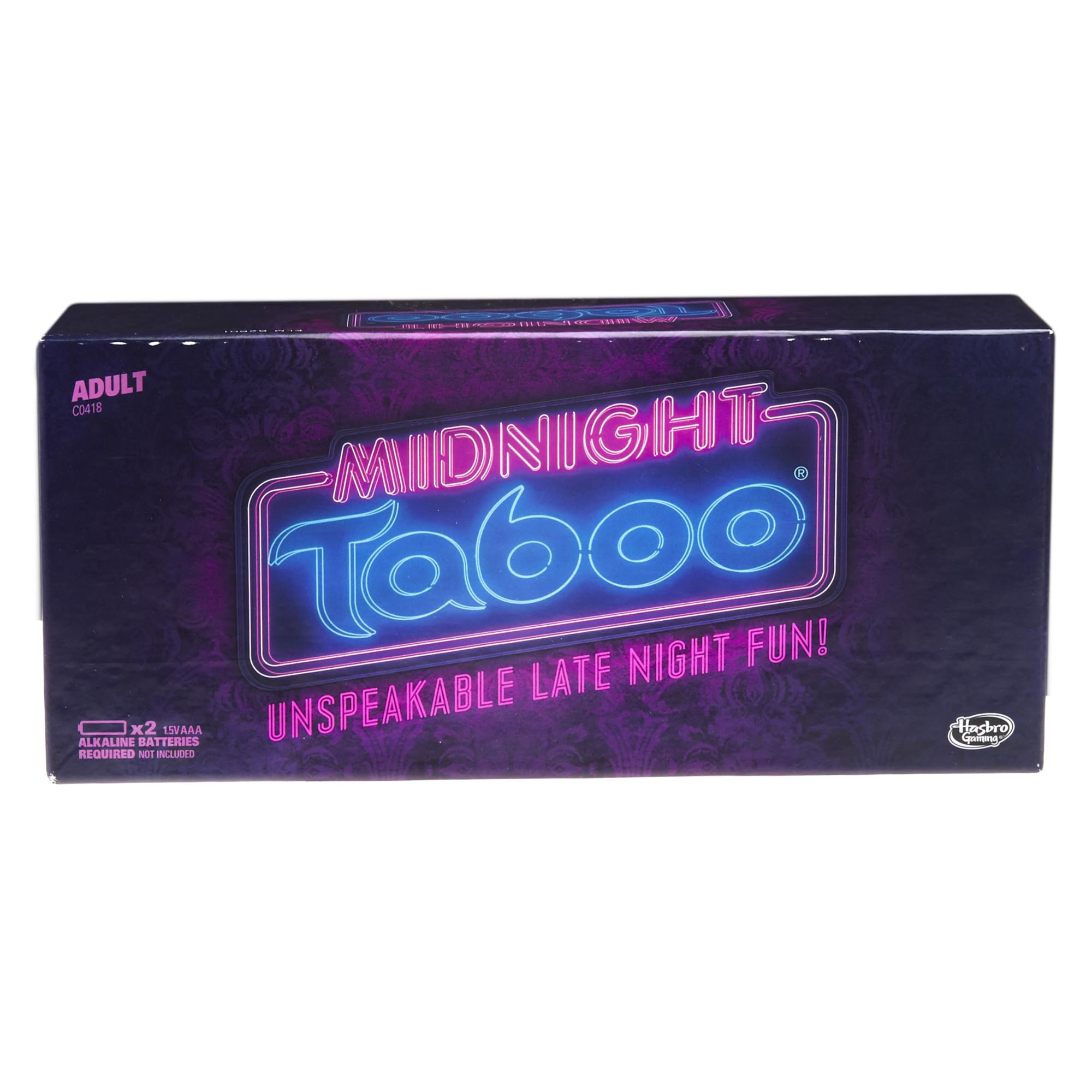 Hasbro Gaming Midnight Taboo card deck on table sparks adult wordplay and laughter