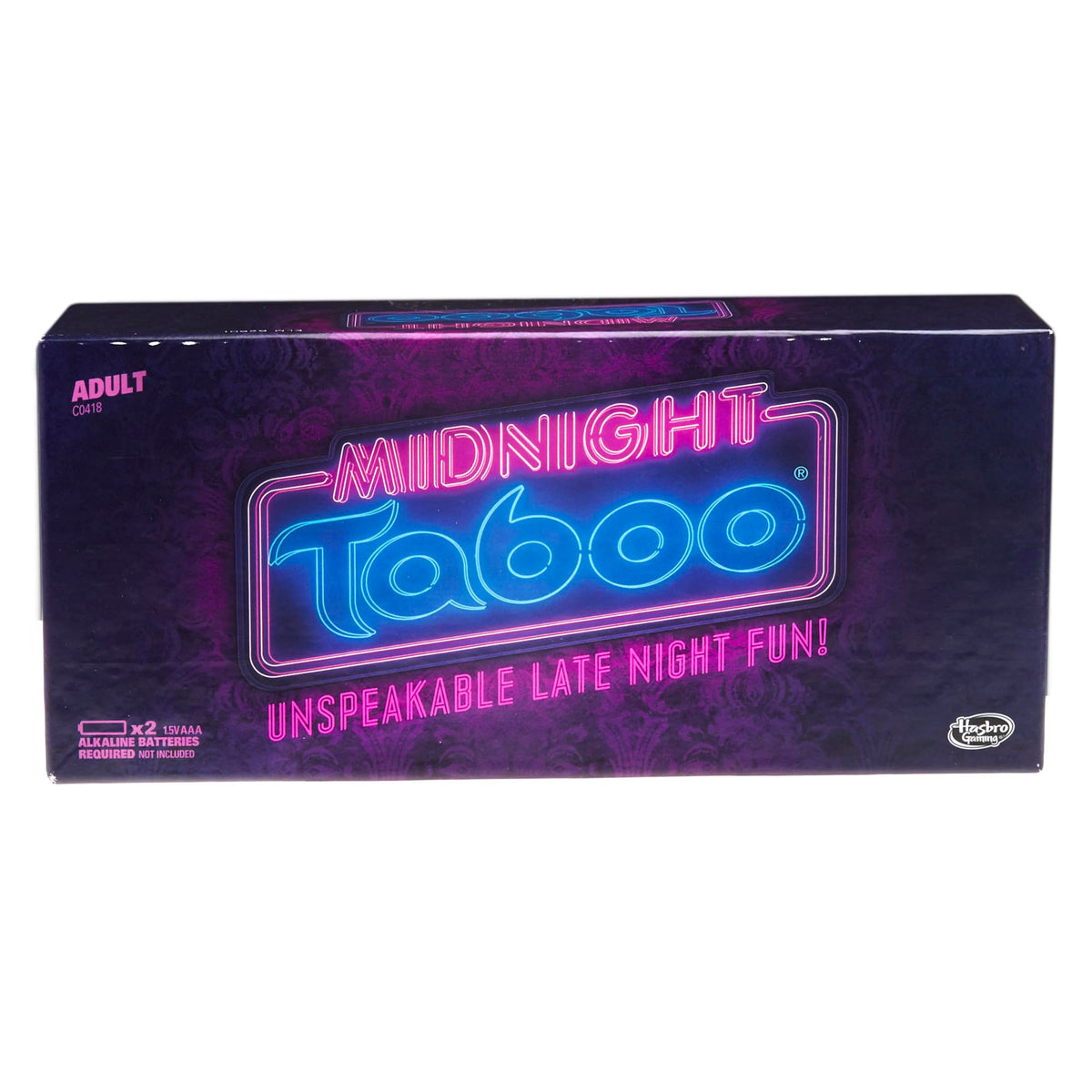 Hasbro Gaming Midnight Taboo card deck on table sparks adult wordplay and laughter