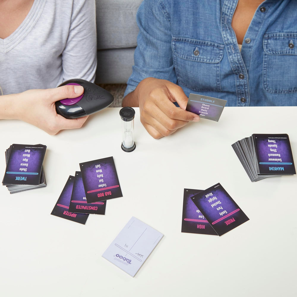 Hasbro Gaming Midnight Taboo timer powers quick rounds for high-energy clues