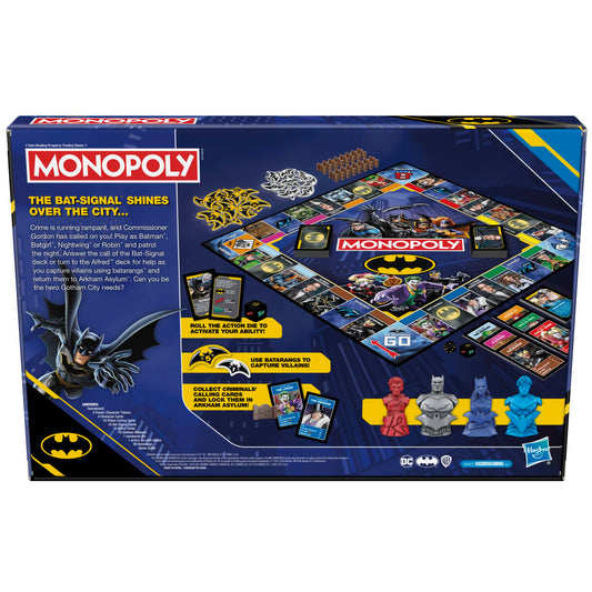Hasbro Gaming Monopoly Batman Edition Batman hero-token shines for immersive play.