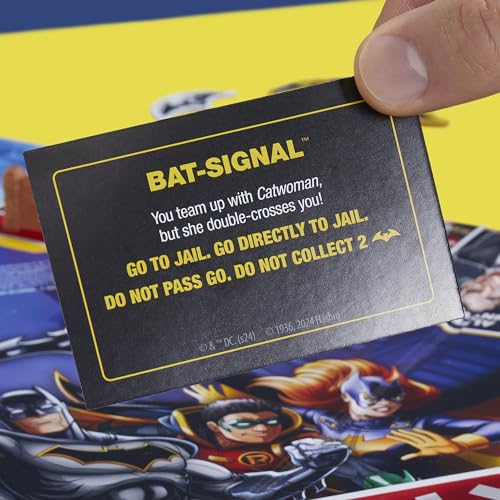 Hasbro Gaming Monopoly Batman Edition Harley Quinn villain on board.