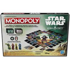 Gameboard spaces in Hasbro Monopoly Star Wars Boba Fett Edition
