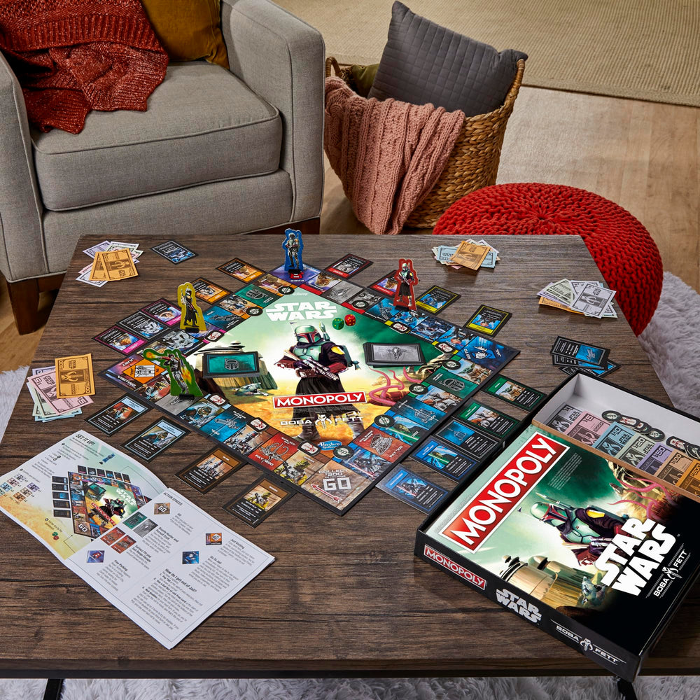 Star Wars board art from Hasbro Monopoly Boba Fett Edition