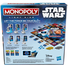 Hasbro Gaming Monopoly Star Wars Light Side Yoda guide token activates character powers.