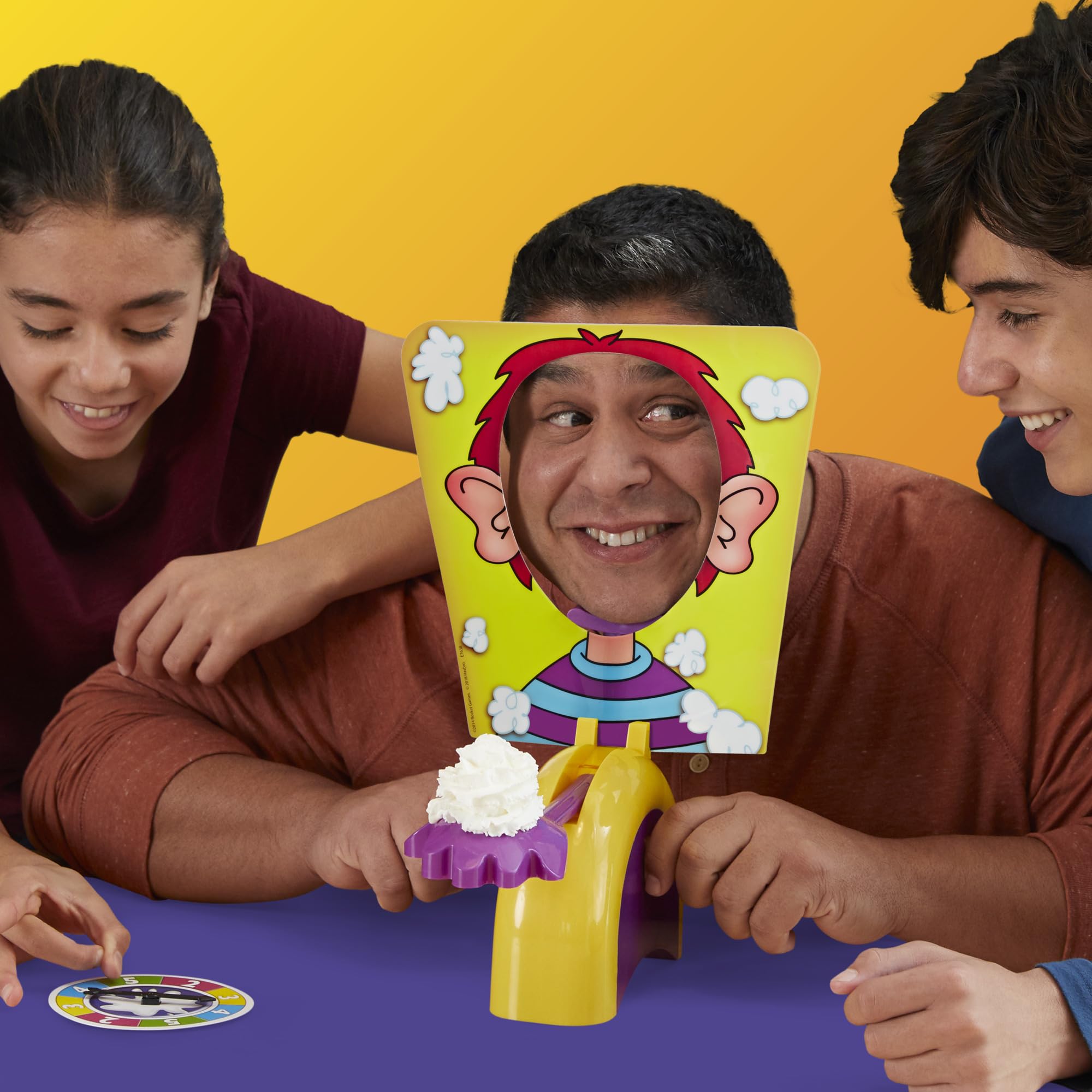 Hasbro Gaming Pie Face Game easy setup for parties and game nights.