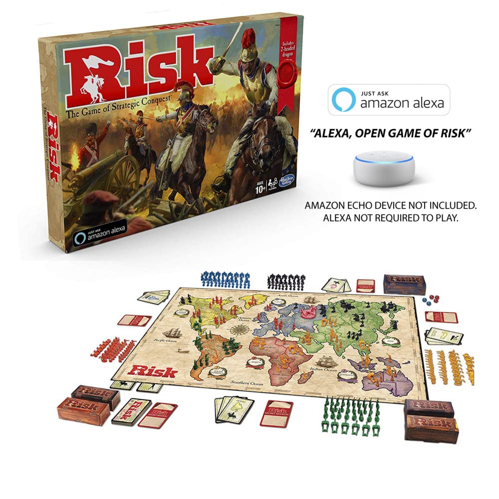 Hasbro Gaming Risk five ways to play diversifies strategy for family game nights.