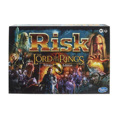 Hasbro Gaming Risk Lord of the Rings map for immersive Middle-earth battles, ideal for family game nights.