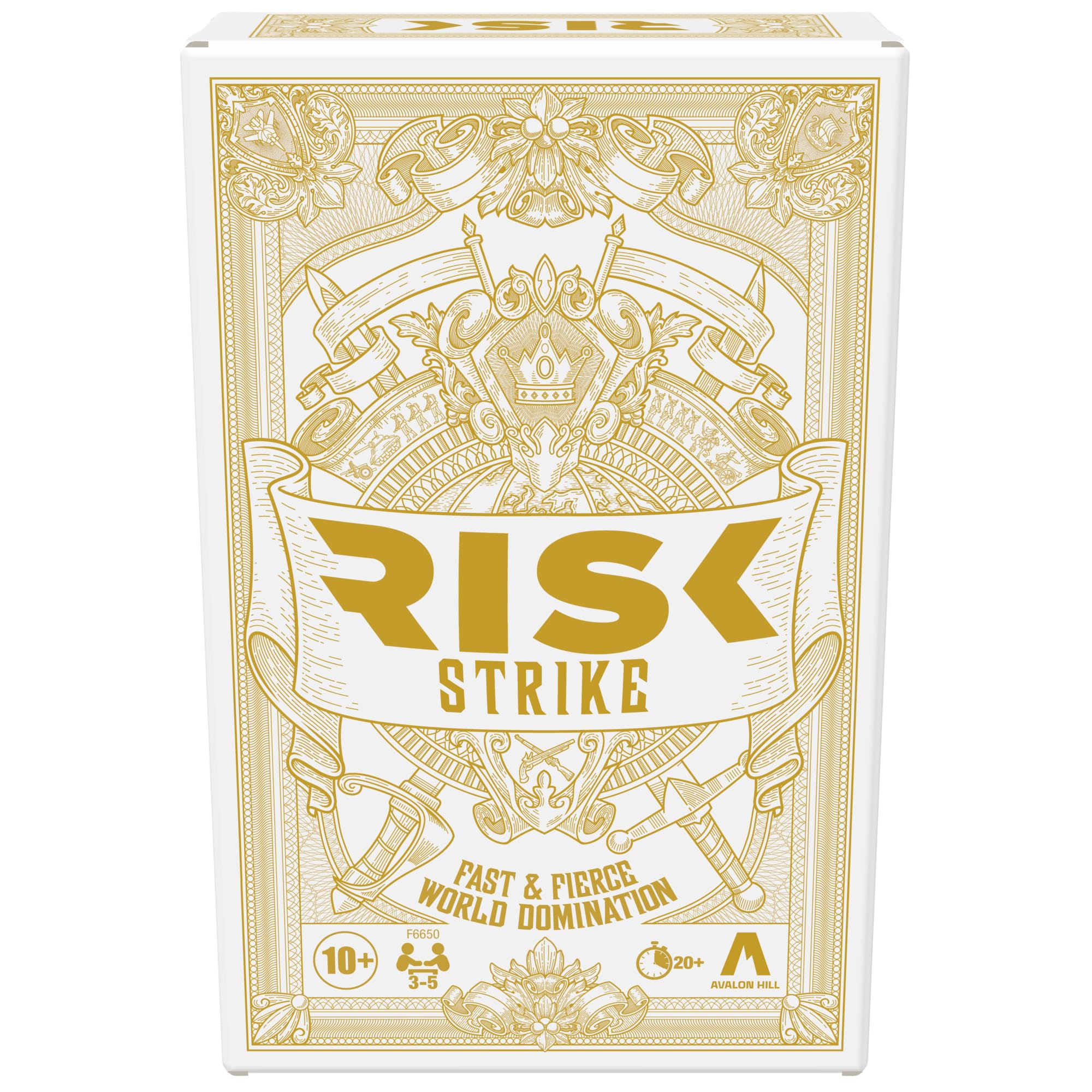 Hasbro Gaming Risk Strike box cover promotes quick strategy play.