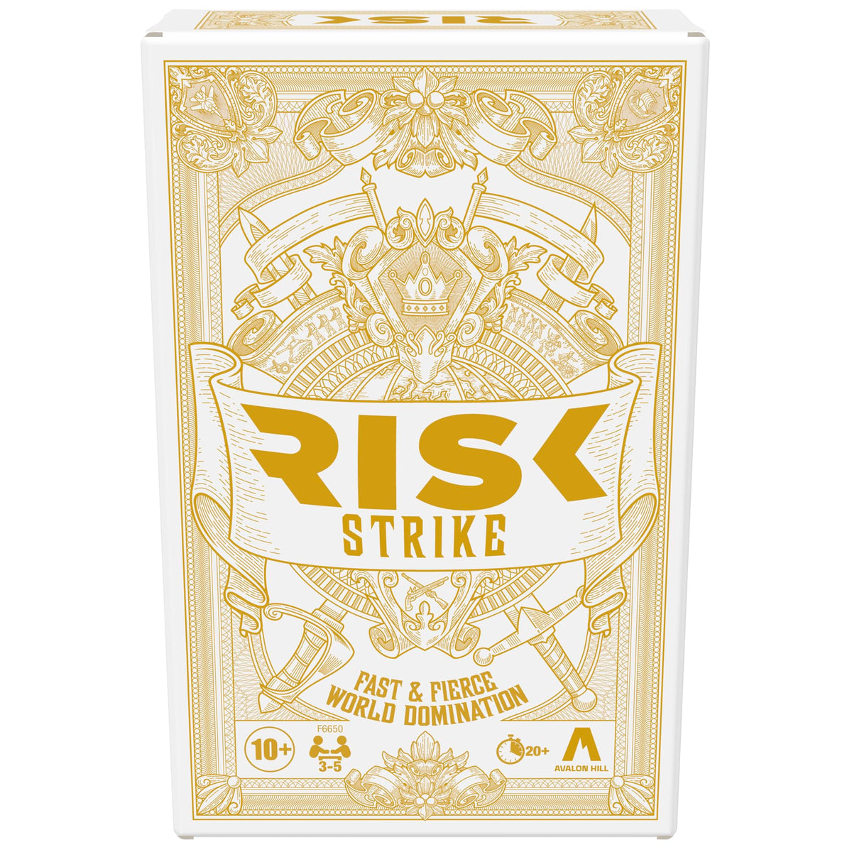 Hasbro Gaming Risk Strike box cover promotes quick strategy play.