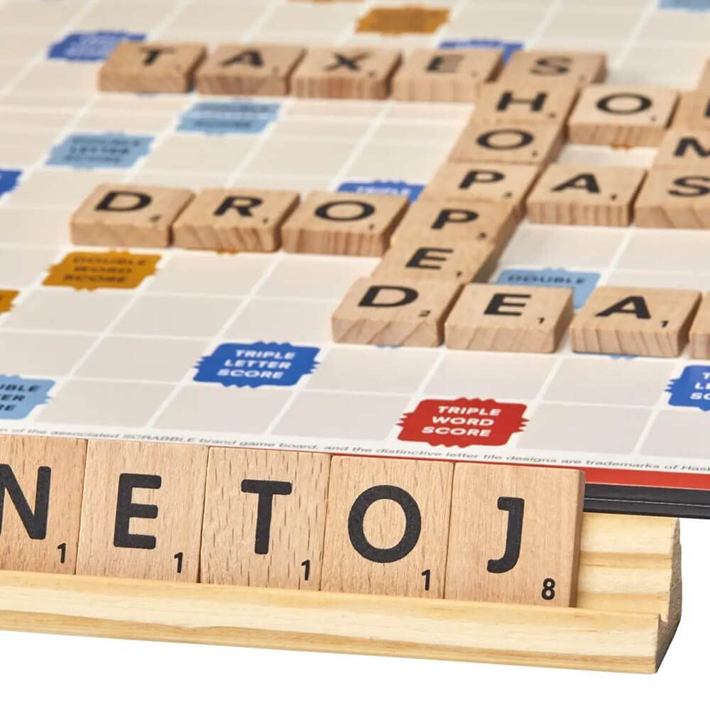 Hasbro Gaming Scrabble classic crossword game suited for kids and adults alike.