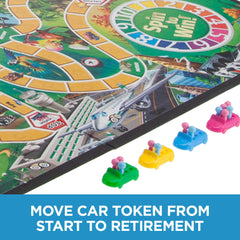 Hasbro Gaming The Game of Life spin to win moment on the board