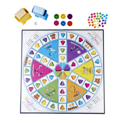Hasbro Gaming Trivial Pursuit Family Edition adult cards for challenging rounds.