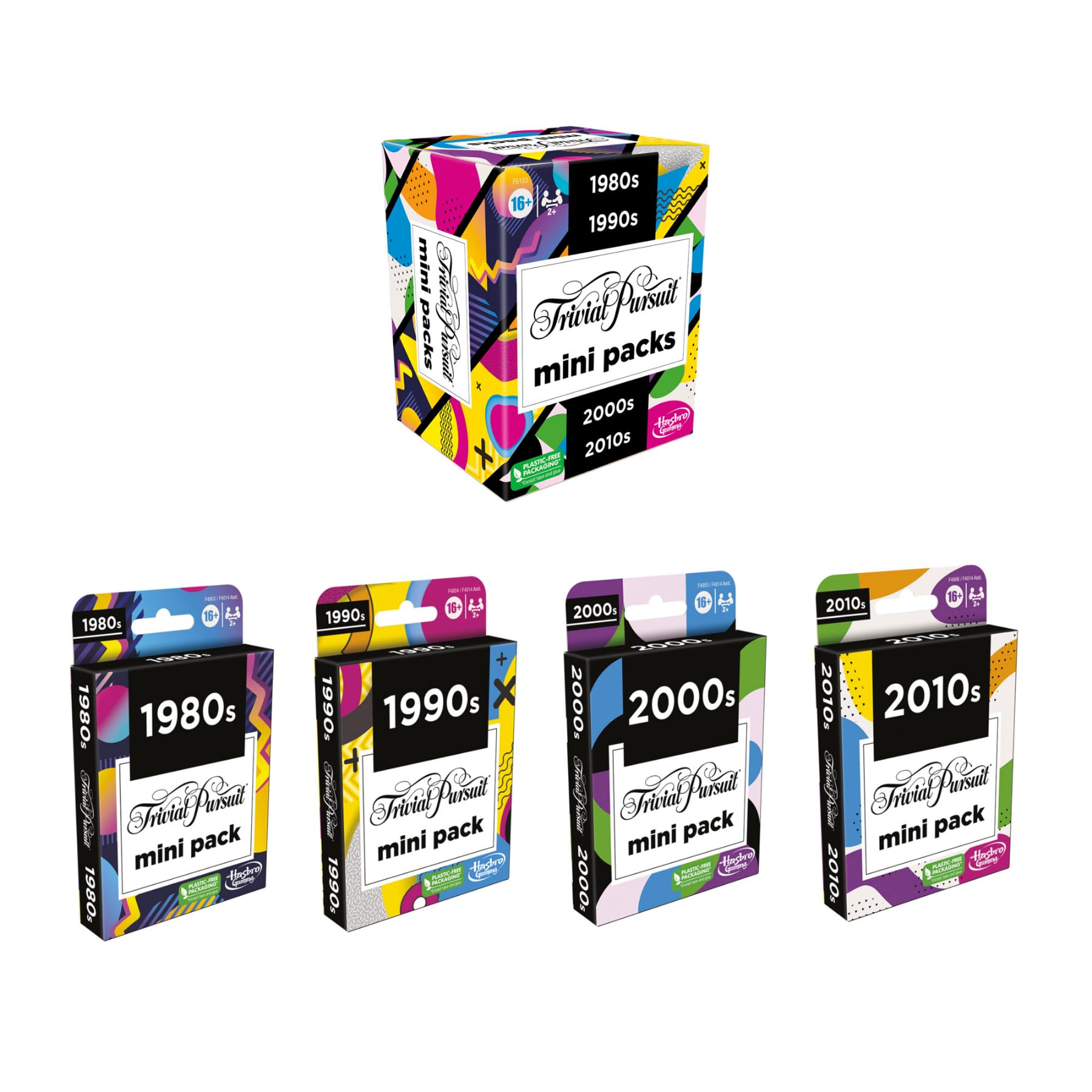 Hasbro Gaming Trivial Pursuit Mini Pack 2010s trivia for teens and adults.