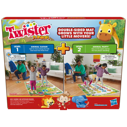 Hasbro Twister Junior Animal Adventure party side mat ready for kids' celebration.