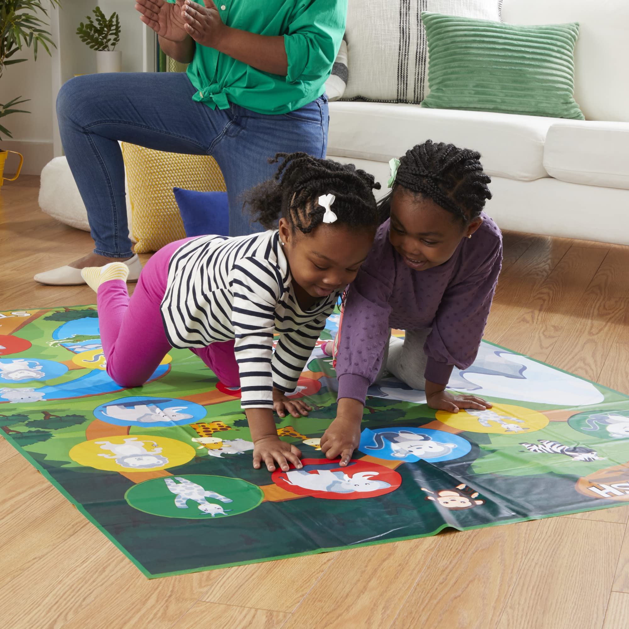Hasbro Twister Junior Level 2 Animal Party emphasizes movement and balance.