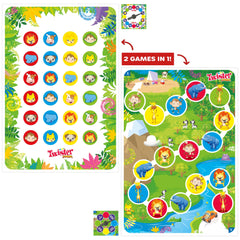 Hasbro Twister Junior reversible spinner shown for quick level changes.