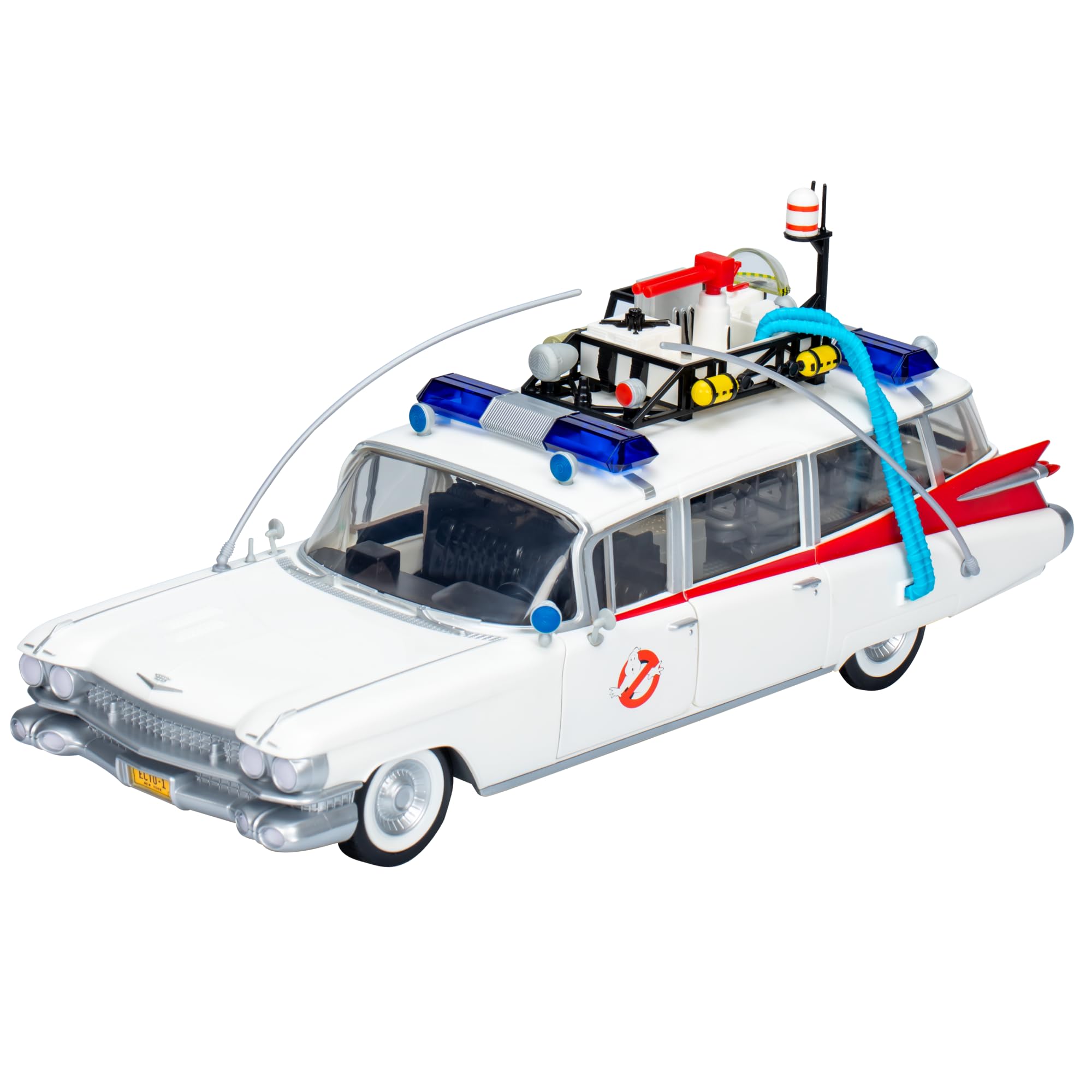 Hasbro Ghostbusters Ecto-1 1984 front view shows premium detailing for display.