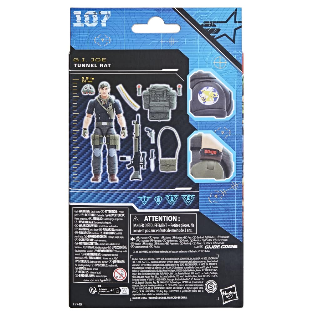 Card stock box stores all nine accessories with the Nightforce Tunnel Rat set.