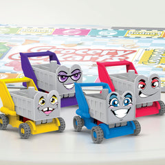 Hasbro Grocery Go Karts 32 mini groceries spark imaginative stacking sessions.