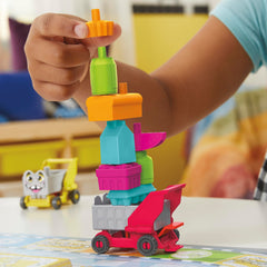 Hasbro Grocery Go Karts checkout-area finish, highlighting race to finish near the prize.