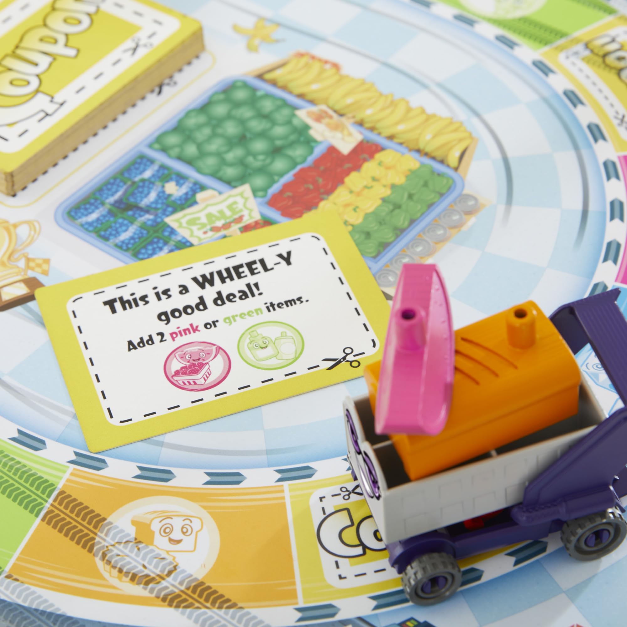 Hasbro Grocery Go Karts family-friendly setup, great for shared table time.