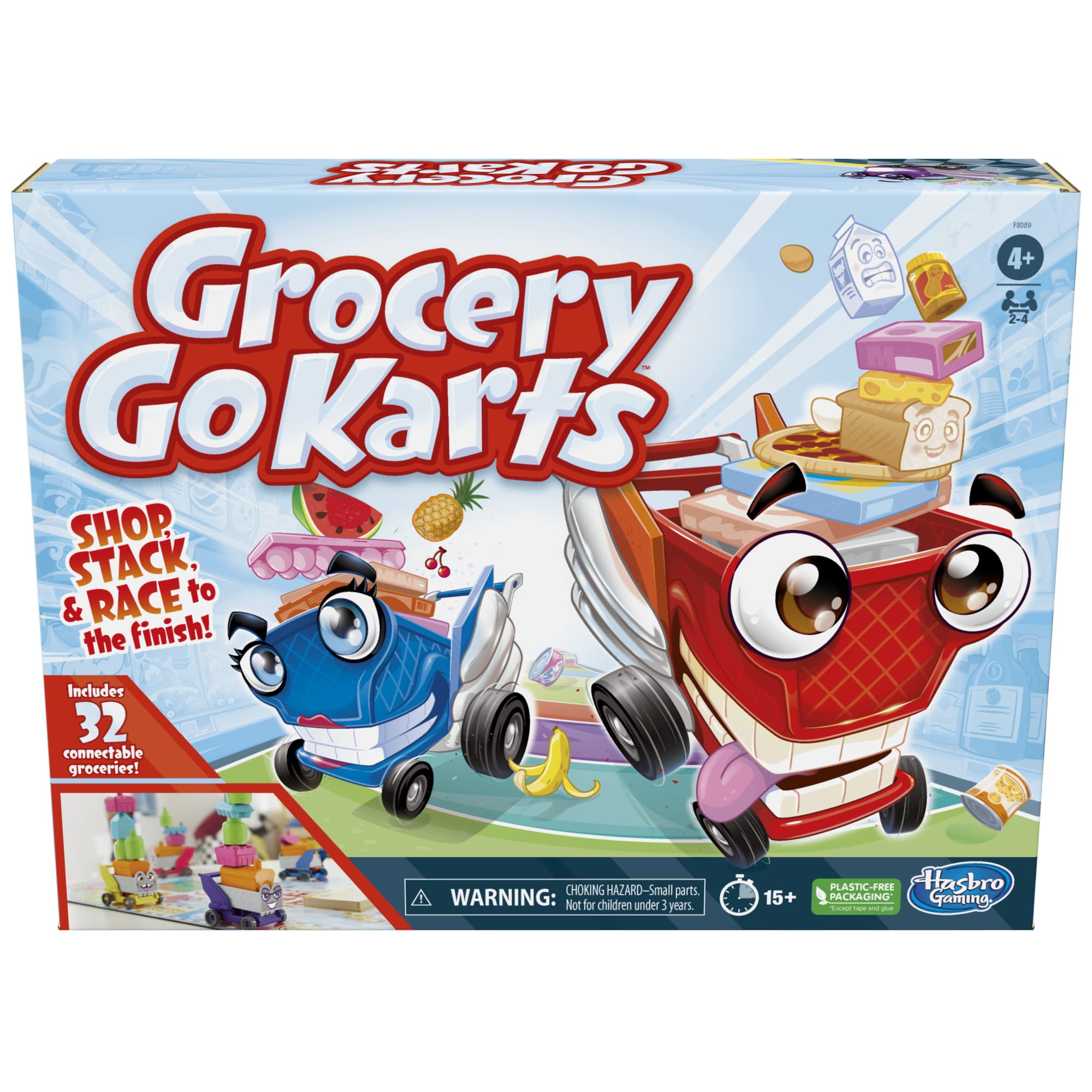 Hasbro Grocery Go Karts kart movers in motion, ideal for dynamic family play.