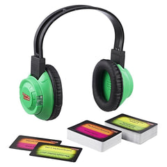 Hasbro Hearing Things game headphones for lip-reading challenges and social play.