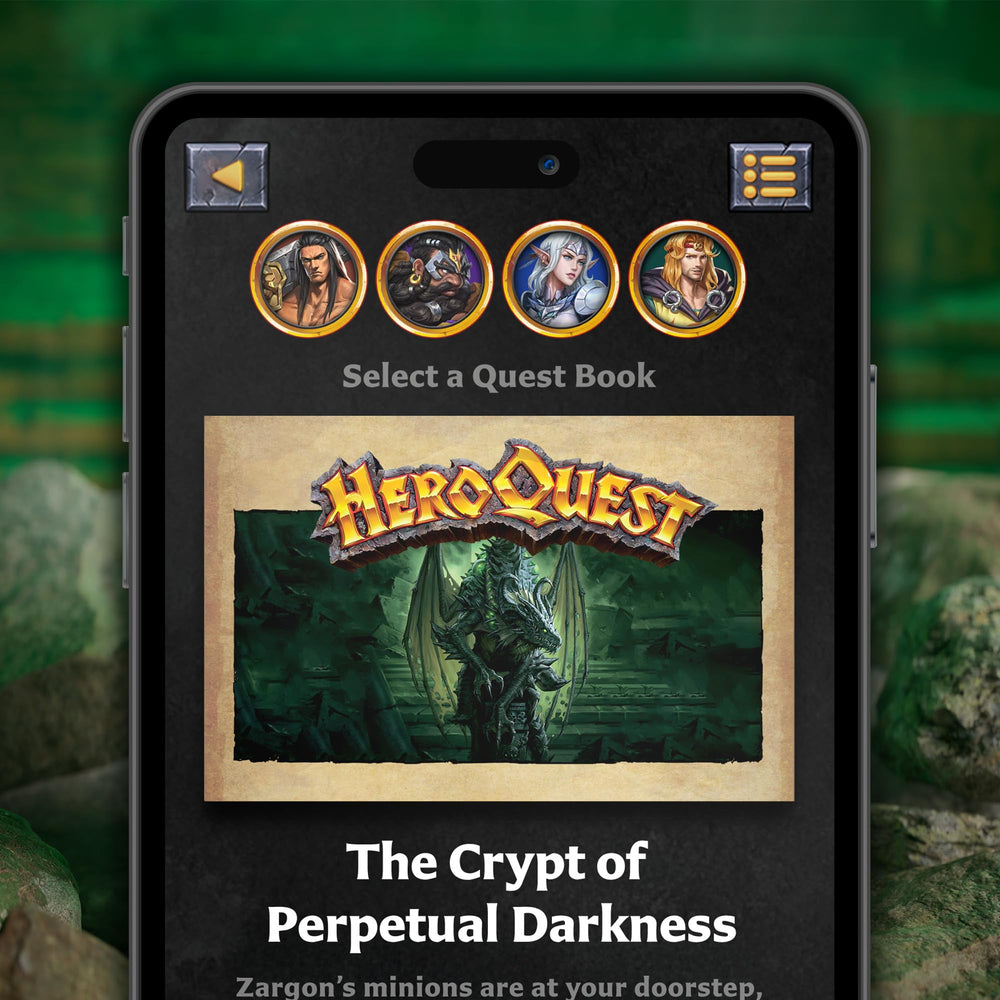Hasbro HeroQuest dungeon exploration with premium components for game nights.