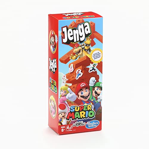 Hasbro Jenga: Super Mario Edition box set—ready-to-play with everything included.